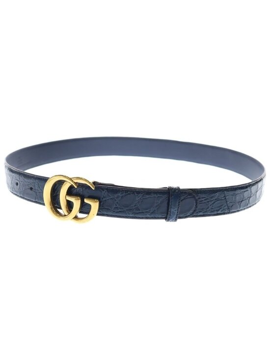 Gucci GG Marmont Gold Leather Belt